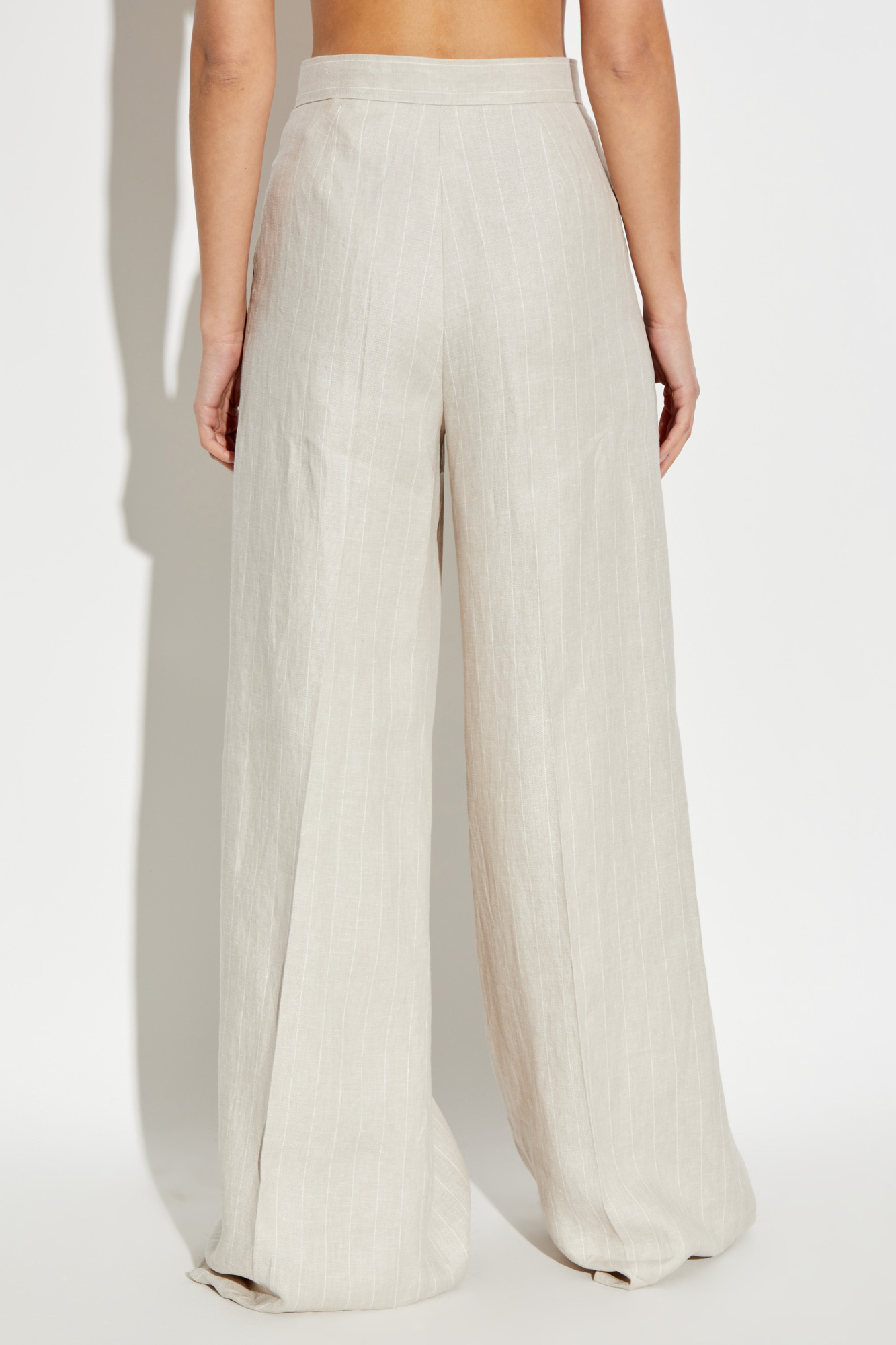 Cream Trousers Rauche Max Mara - Vitkac AS